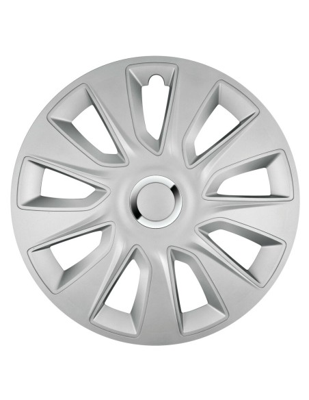 Set 4 copricerchi universali Stratos RC Silver in ABS 13 