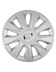 Set 4 copricerchi universali Stratos RC Silver in ABS 14