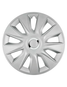 Set 4 copricerchi universali Stratos RC Silver in ABS 15