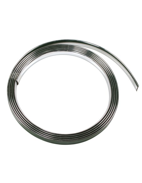 Profilo adesivo cromato auto 4 metri larghezza 21mm