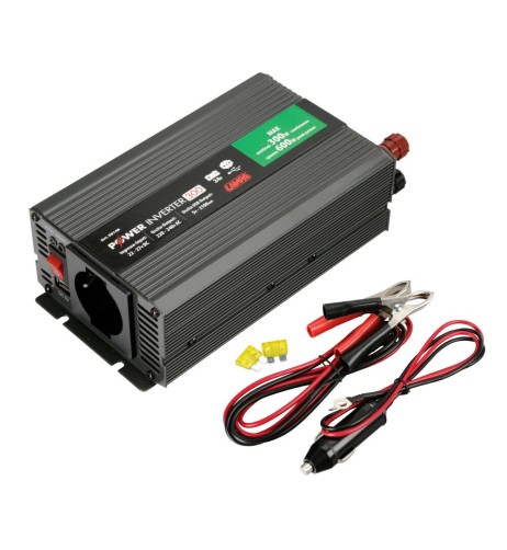 Inverter trasformatore di corrente 24V 230V 300W USB camion barca