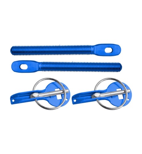Kit 2 ganci cofano rapidi cofano universali colore blu