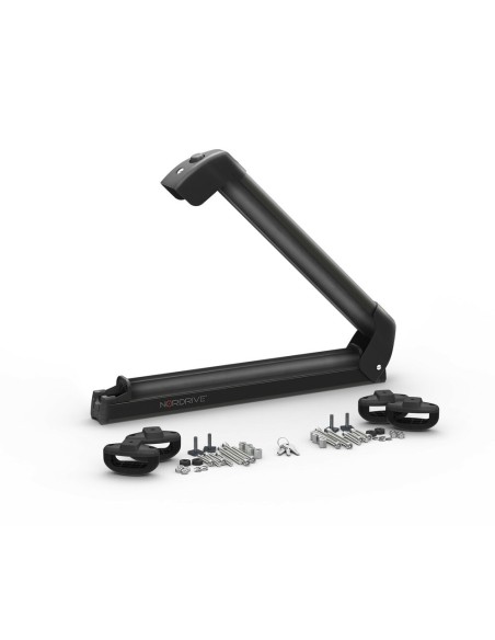 Portasci e Snowboard NK 40 in alluminio nero per barre 4 sci o 2 snow