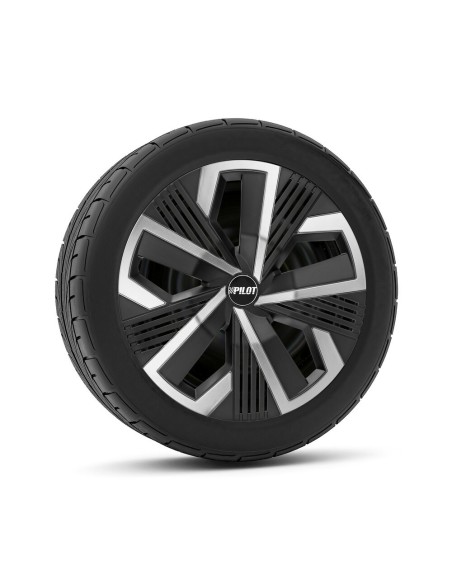 Set 4 copricerchi universali Blade Runner Nero Argento in ABS 15 