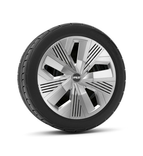 Set 4 copricerchi universali Blade Runner Argento in ABS 16 