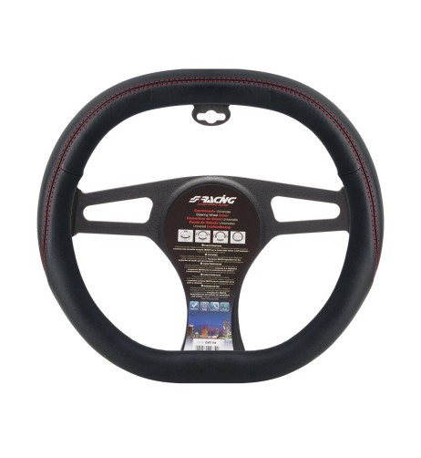 Coprivolante auto diametro 37 39cm forma piatta cuciture rosse Simoni Racin