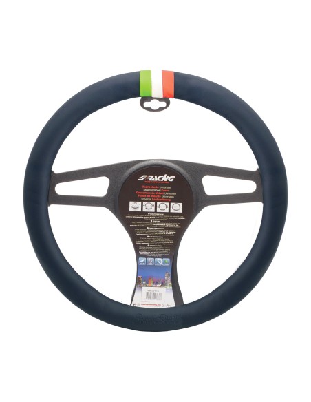 Coprivolante auto diametro 37 39cm inserto bandiera Italia Simoni Racing