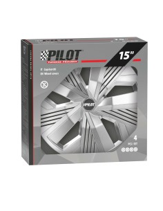 Set 4 copricerchi universali Blade Runner Argento in ABS 15  2