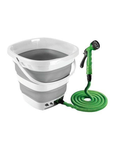 Secchio pieghevole con pompa a batteria ricaricabile 15L