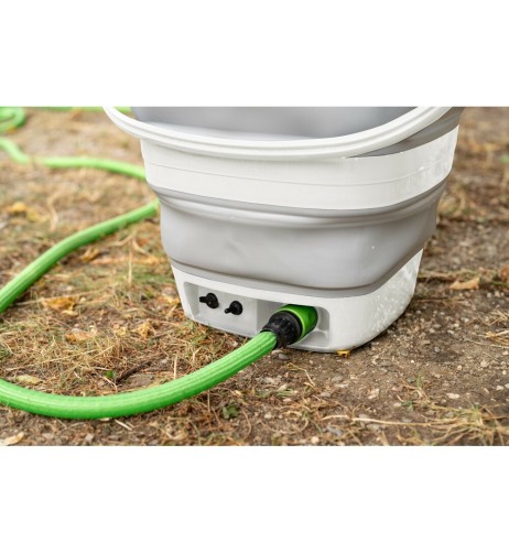 Secchio pieghevole con pompa a batteria ricaricabile 15L