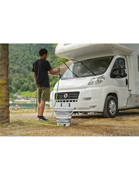 Secchio pieghevole con pompa a batteria ricaricabile 15L