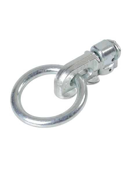 Anello di fissaggio con doppio perno per rotaie fermacarico a scorrimento T