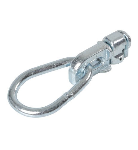 Anello di fissaggio con doppio perno per rotaie fermacarico a scorrimento T