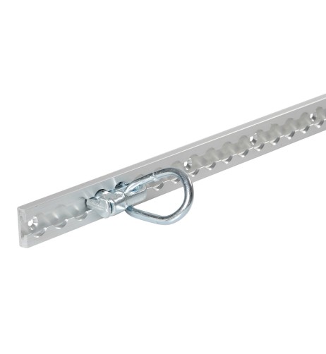 Anello di fissaggio con doppio perno per rotaie fermacarico a scorrimento T