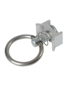 Anello di fissaggio con doppio perno per rotaie fermacarico a scorrimento T