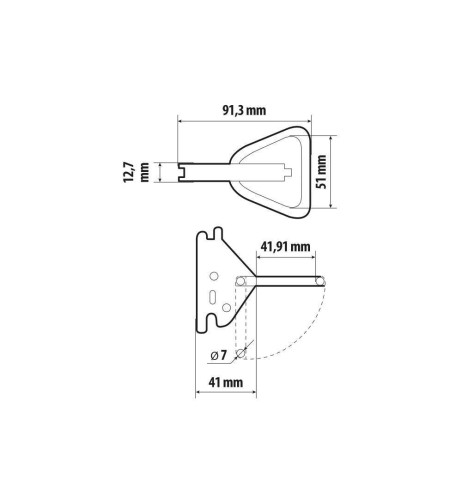 Anello di fissaggio per rotaie fermacarico ad incastro Type 3