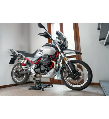Carrello sposta moto per cavalletto centrale con freno a leva