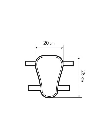 Cuscino traspirante in gel per moto e scooter taglia M 20x28cm