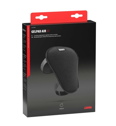 Cuscino traspirante in gel per moto e scooter taglia M 20x28cm