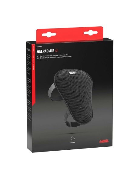 Cuscino traspirante in gel per moto e scooter taglia M 20x28cm