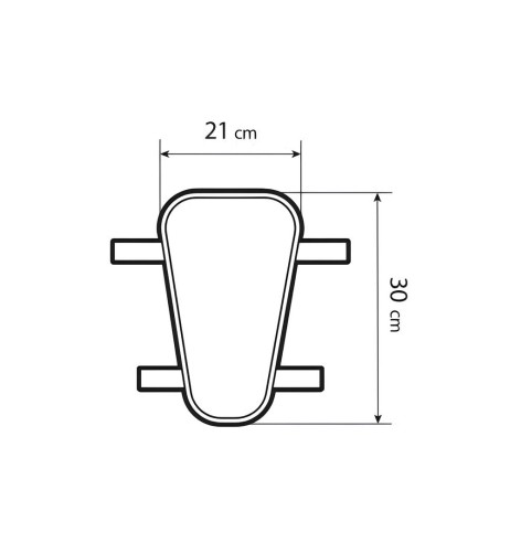 Cuscino traspirante in gel per moto e scooter taglia L 21x30cm