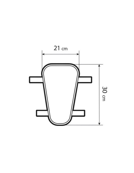 Cuscino traspirante in gel per moto e scooter taglia L 21x30cm