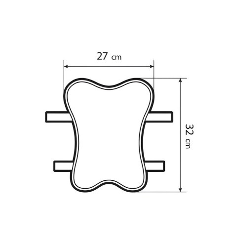 Cuscino traspirante in gel per moto e scooter taglia XL 27x32cm