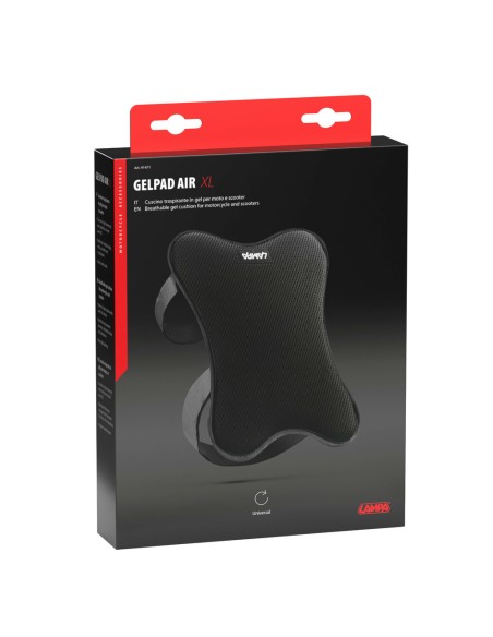 Cuscino traspirante in gel per moto e scooter taglia XL 27x32cm
