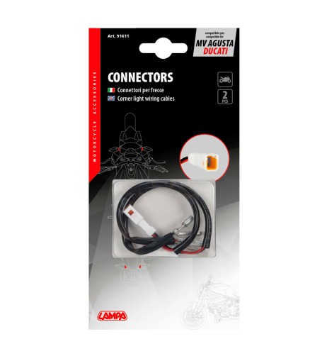 Connettori per frecce indicatori di direzione moto 2 pz MV Agusta Ducati ty
