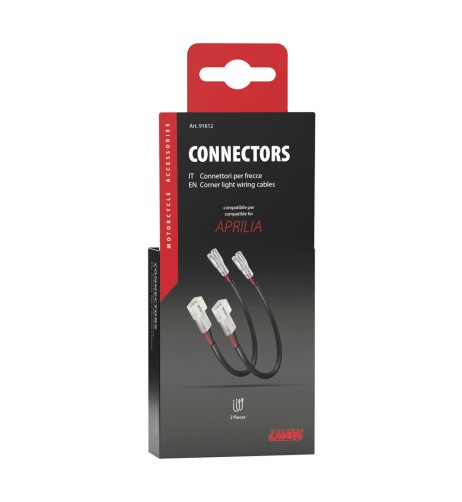 Connettori per frecce indicatori di direzione moto 2 pz Aprilia