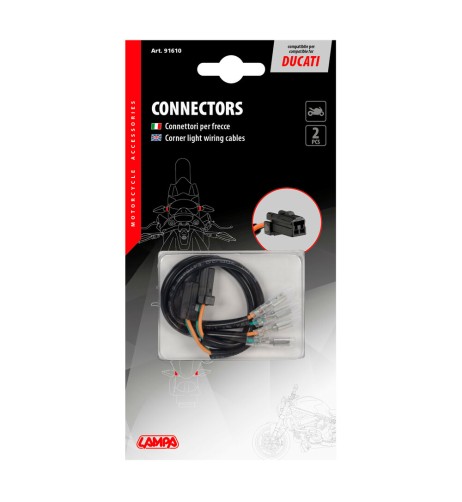Connettori per frecce indicatori di direzione moto 2 pz Ducati type 2