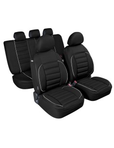 Set completo coprisedili fodere imbottiti De Luxe Sport Edition NERO