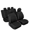 Set completo coprisedili fodere imbottiti De Luxe Sport Edition NERO
