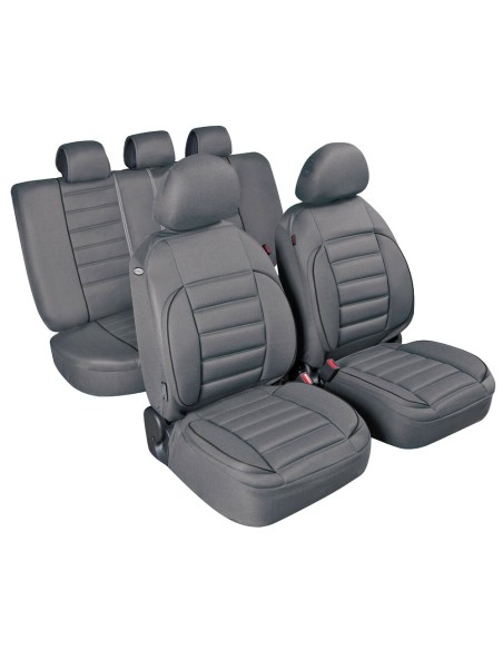 Set completo coprisedili fodere imbottiti De Luxe Sport Edition GRIGIO