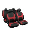 Set completo coprisedili fodere Stretch Fit Capri Nero Rosso