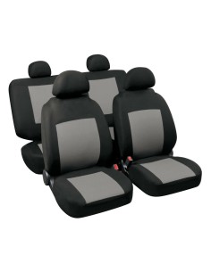 Set completo coprisedili fodere Stretch Fit Procida Nero Grigio
