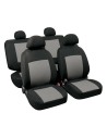 Set completo coprisedili fodere Stretch Fit Procida Nero Grigio