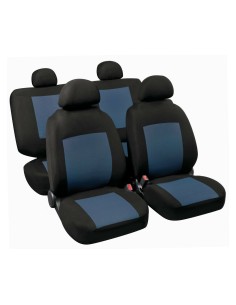 Set completo coprisedili fodere Stretch Fit Procida Nero Blu