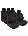 Kit completo coprisedili fodere auto universali poliestere Road Track Nero