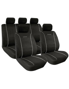 Kit completo coprisedili fodere auto universali poliestere Elegance Grigio