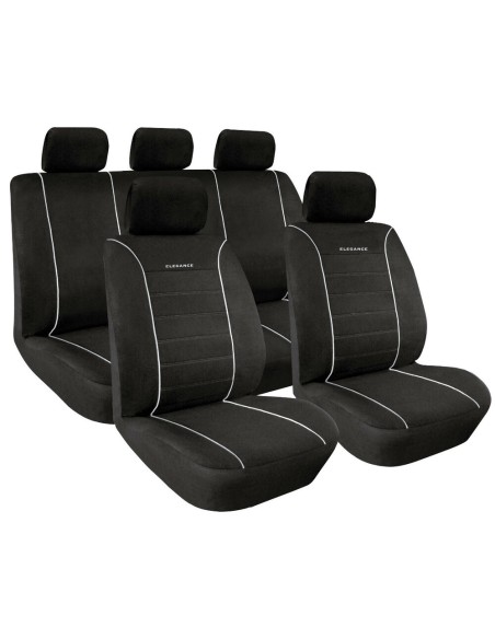 Kit completo coprisedili fodere auto universali poliestere Elegance Grigio