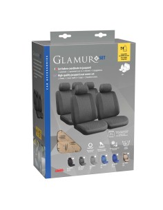Kit completo coprisedili fodere auto universali poliestere Glamur Beige 2
