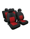 Set fodere coprisedili universali auto Sport rosso nero