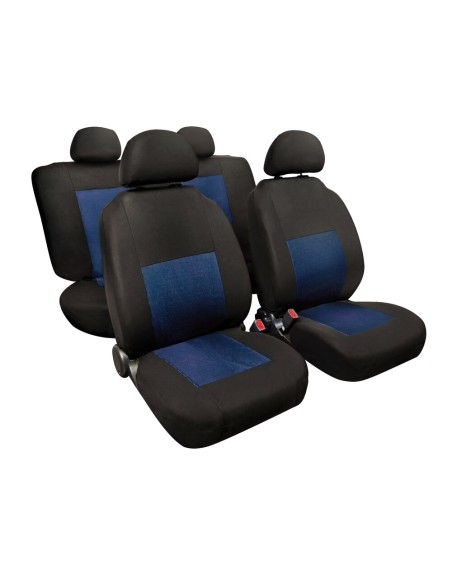 Set fodere coprisedili universali auto Sport blu nero