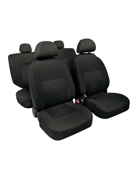 Set fodere coprisedili universali auto Linear nero