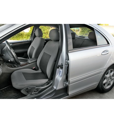 Set fodere coprisedili universali auto Linear nero