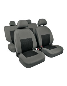 Set fodere coprisedili universali auto Linear nero grigio