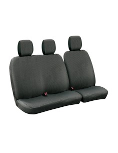 Set fodere coprisedili universali per furgone Dots 1 nero grigio