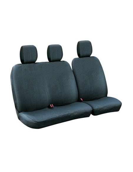 Set fodere coprisedili universali per furgone Dots 1 nero blu