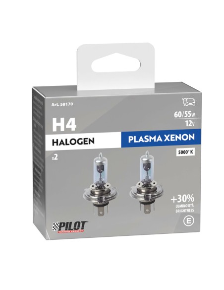 Kit lampadine plasma xenon 30 H4 12V 60 55W P43t 3600K